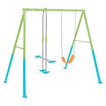 Sūpynės su stovu vaikams Intex Double 44120, 254 cm, 221 cm, mėlyna sp./žalia sp.