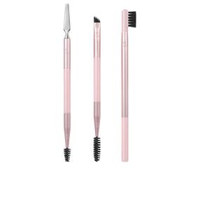 Birstīte, uzacīm un skropstām Real Techniques Brow Styling, 3 gab., rozā krās.