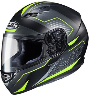 Mootorratta kiiver Hjc CS15 Trion, S, must v./kollane v.