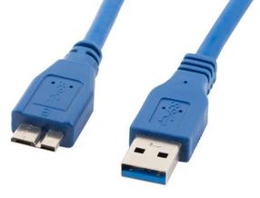 Провод Lanberg USB 3.0 A male, Micro USB 3.0 B male, 0.5 м, синий цв.