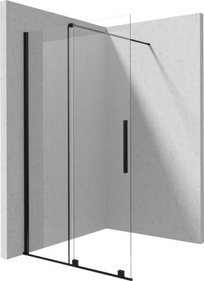 Dušas siena Deante Walk-in, 100 cm x 195 cm, melna krās./rūdītais