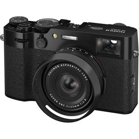 Digitālā fotokamera Fujifilm X100VI, melna krās.
