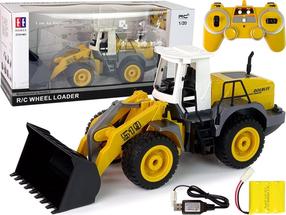  Радиоуправляемый экскаватор Lean Toys, 1:20, черный цв./желтый цв.