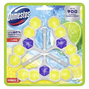 WC valiklis - gaiviklis Domestos Trio power Lime, 50 g, 3 vnt.