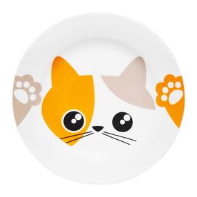 Lėkštė desertinė Ambition Kitty, Ø 19 cm, balta sp./įvairių spalvų
