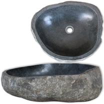 Vonios praustuvas VLX River Stone, akmens masė, 45 cm x 35 cm x 15 cm, pilka sp.