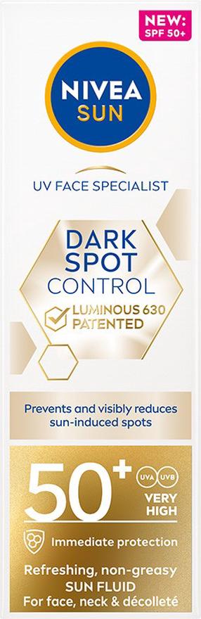 Средство для ухода за загаром Nivea Sun Spot Control SPF50, 50 мл