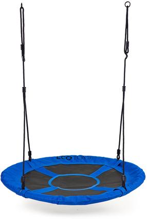 Sūpynės gandro lizdas vaikams EcoToys BOC100, 100 cm, 190 cm, mėlyna sp./juoda sp.