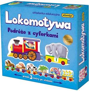 Пазл Adamigo Locomotive, 280 см x 10 см, 21 шт.