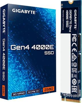 Kietasis diskas (SSD) Gigabyte Gen4 4000E, M.2 2280, 250 GB