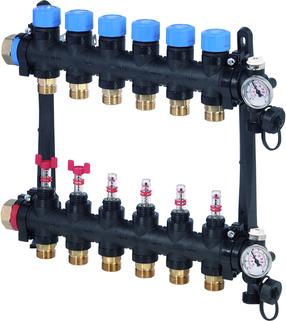 Коллектор Uponor Vario M, регулируемый, 7 колец