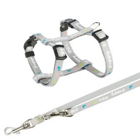 Petnešos šunims Trixie Junior, pilka sp., 270 - 450 mm x 10 mm, M-L