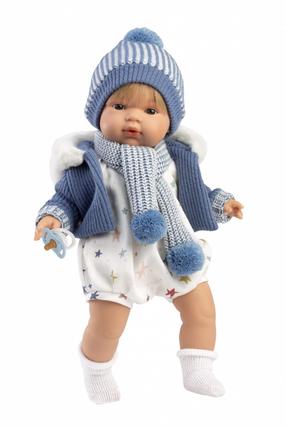 Lėlė - kūdikis Llorens Sasha 38573, 38 cm, mėlyna sp.