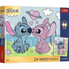 Пазл Trefl Lilo & Stitch Dreams 14393, 60 см x 40 см, 24 шт., многоцветный