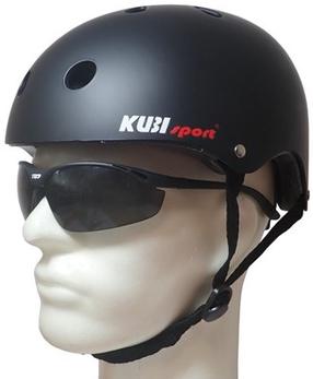 Skrituļslidotāja ķivere KUBIsport, S, melna krās.