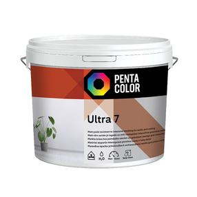 Дисперсионная краска Pentacolor Ultra 7, белый цв., 10 л