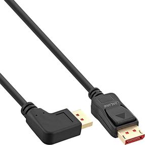 Kaabel InLine DisplayPort - DisplayPort 8K Left Angled 17153L Displayport, Displayport, 3 m, must v.