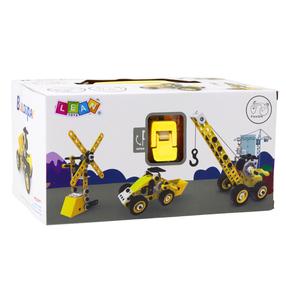 Konstruktorius Lean Toys 8in1 Construction, 100 vnt., geltona sp.