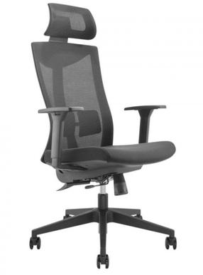 Darbo kėdė Maclean Ergo Officer ER-414, 49 x 48 x 119.5 - 129.5 cm, juoda sp.
