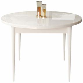 Valgomojo stalas Kalune Design Rox, balta sp., 90 cm x 90 cm x 75 cm