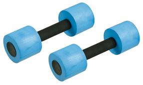 Комплект гантелей Beco Aqua Dumbbell 96042, черный цв./голубой цв.