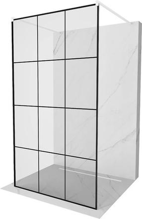 Dušo sienelė Mexen Kioto, 100 cm x 200 cm, juoda sp./chromo sp./grūdintas