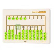Lavinimo žaislas VIGA Learning Alphabet, 40 cm, medžio sp./žalia sp.