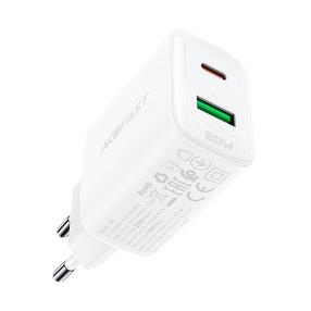 Telefono įkroviklis AceFast A25 PD20W USB-C+USB-A, 20 W