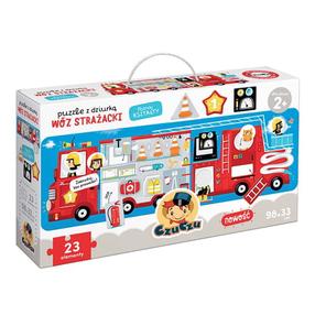 Pusle Chuchu Fire Truck 10860992, 98 cm x 33 cm, 23 tk, mitmevärviline