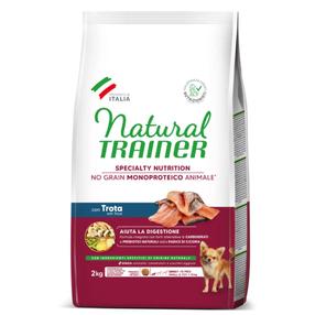 Sausā suņu barība Natural Trainer Sensitive Mini, zivs, 2 kg