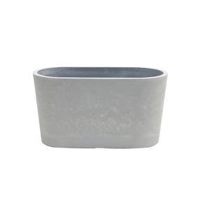 Puķu pods Domoletti M-18C26B, spw, 26 cm x 13 cm, Ø 26 cm, pelēka krās.