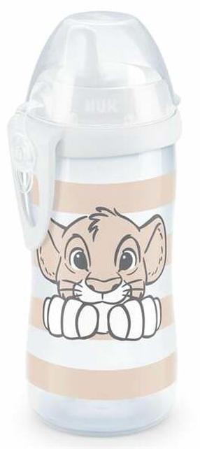 Bērnu pudelīte Nuk Kiddy The Lion King, 300 ml, 1 g., plastmasa, caurspīdīga krās./brūngans krās.