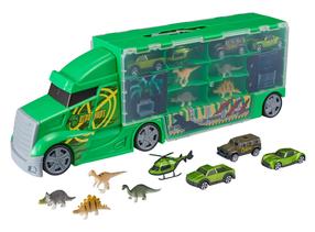Žaislinių transporto priemonių rinkinys su dinozaurais HTI Temsterz Dinosaur Transporter 1417103, įvairių spalvų