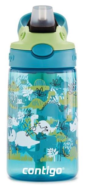 Veepudel Contigo Easy Clean Green Dino Boy, sinine v./roheline v., plastik, 0.42 l
