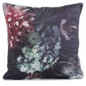 Dekoratīvs spilvena pārvalks Velvet 14, bordo krās./zaļa krās., 45 cm x 45 cm