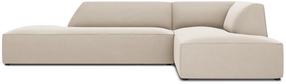 Kampinė sofa Micadoni Home Ruby Modular 4 Seats, šviesiai ruda sp., dešininė, 273 x 180 cm x 69 cm