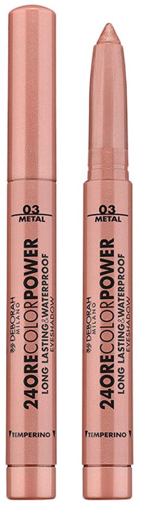 Acu ēnas Deborah Milano 24ore Color Power, 1.4 g, rose bronze krās. 03