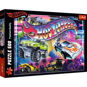 Dėlionė Trefl Hot Wheels, 34 cm x 48 cm, 500 vnt., įvairių spalvų