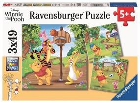 Пазл 3in1 Ravensburger Winnie the Pooh - Sports Day 051878V, 21 см x 21 см, 147 шт., многоцветный