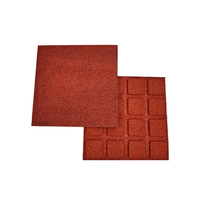 Guminė grindų danga žaidimų aikštelėms 4IQ Rubber Mat, 50 cm x 50 cm x 2 cm, raudona sp.