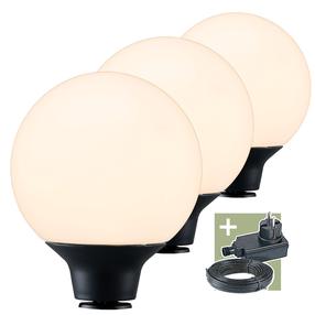 Savienojams āra apgaismojums Ludeco Orsin, 1W, LED, IP44, balta krās., 13.5 cm x 16 cm