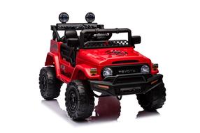 Bērnu elektroauto Toyota FJ 4x4, sarkana krās.
