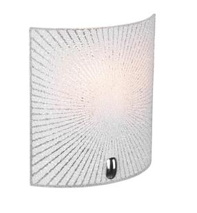 Lampa sienas Trio Elisa 212200100, E27, 1 x 40 W, balta krās. / hroma krās.