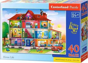 Dėlionė Castorland House Life 464015, 40 cm x 59 cm, 40 vnt., įvairių spalvų
