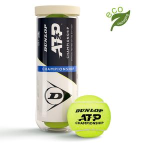 Tenisa bumbiņu komplekts Dunlop ATP Championship, dzeltena krās., 3 gab.
