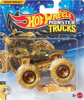  Mänguauto Mattel Hot Wheels Monster Truck Shark Wreak JJB12, 1:64, kuldne v.
