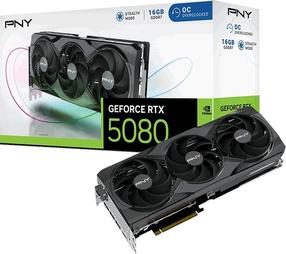 Vaizdo plokštė PNY RTX 5080 Overclocked, 16 GB, GDDR7