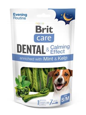 Skanėstas šunims Brit Care Dental Calming Effect S/M, pipirmėtė/jūros dumbliai