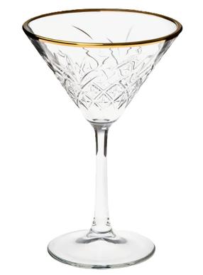 Stikliukų komplektas Pasabahce Timeless Gold, stiklas, 0.230 l, 6 vnt.