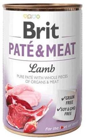 Šlapias šunų maistas Brit Paté & Meat DLZRITKMP0044, ėriena, 0.4 kg